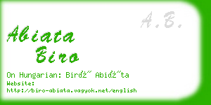 abiata biro business card